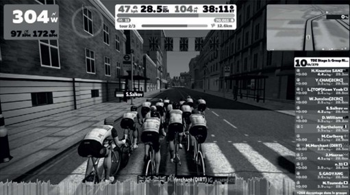 environnement virtuel d'une plateforme d'entrainement